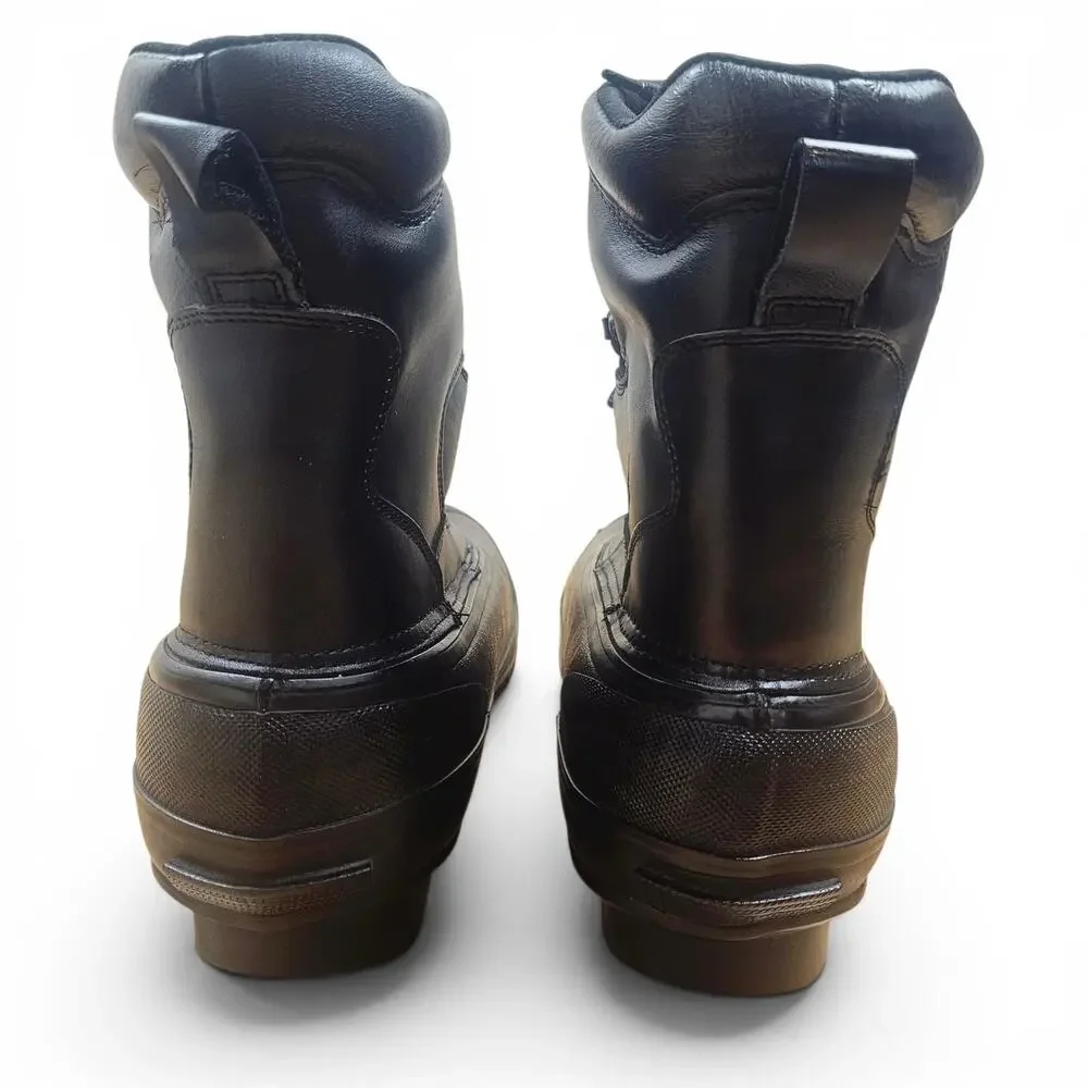 SNOW GEAR NWT Ice Cleat Boots Men's 11 Black Winter Boots 1000 Gram Thinsulate